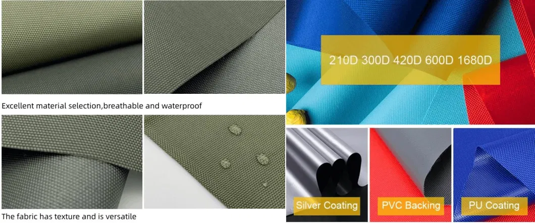 Recycle 100%Polyester Waterproof PU/PVC/TPE Coated Durable Bag Package Oxford Fabric for Luggage Tent Car Cover Rain Coat Garment