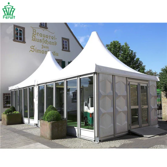 Tenda da matrimonio con tenda pagoda per ricevimento 5X5 m con tetto bianco in PVC